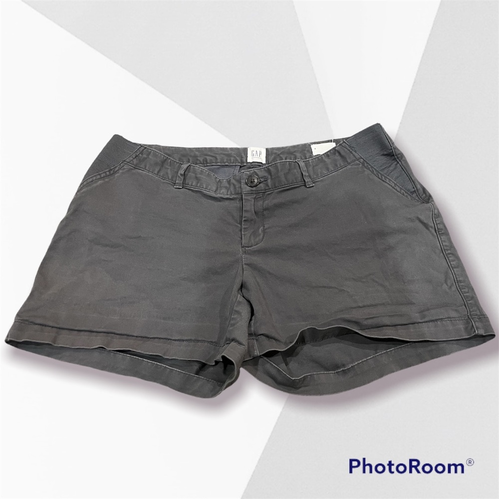 🌷 2/$15 GAP gray Maternity chino shorts